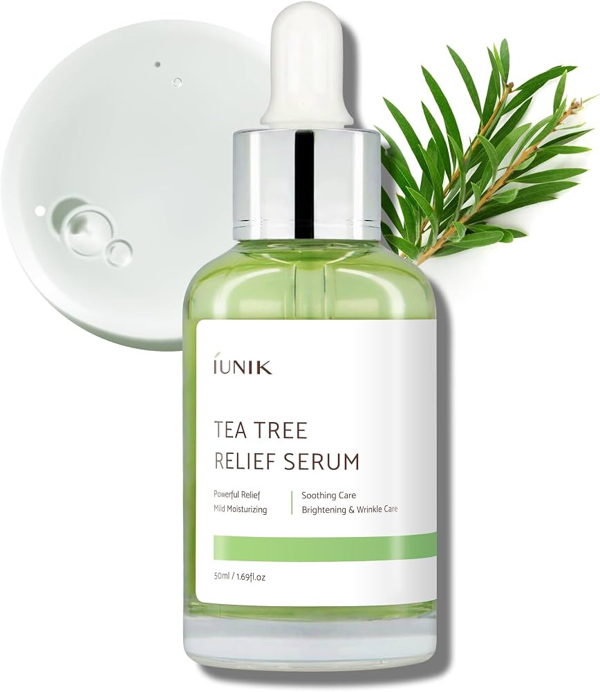 IUNIK Tea Tree 67% Relief Vegan Facial Serum - Non-Sticky | Clear & Balanced Skin w/Centella Asia... | Amazon (US)