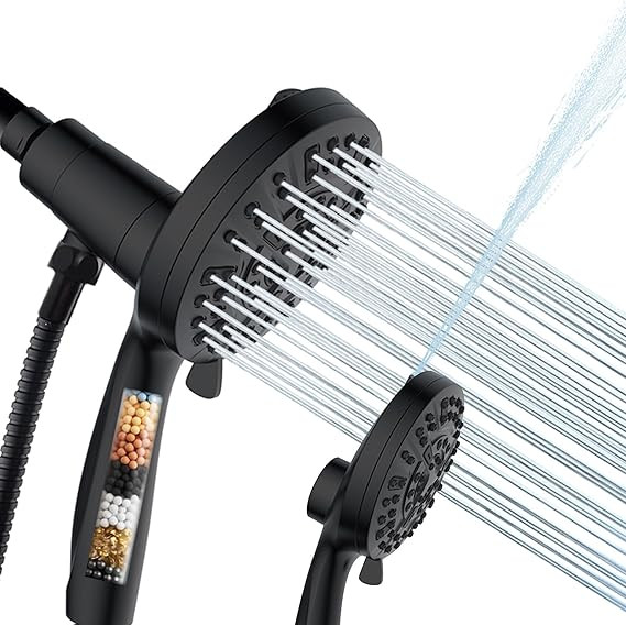 Filtered Shower Head with Handheld - 10 Spray Modes High Pressure Handheld Shower, With Filtered ... | Amazon (US)