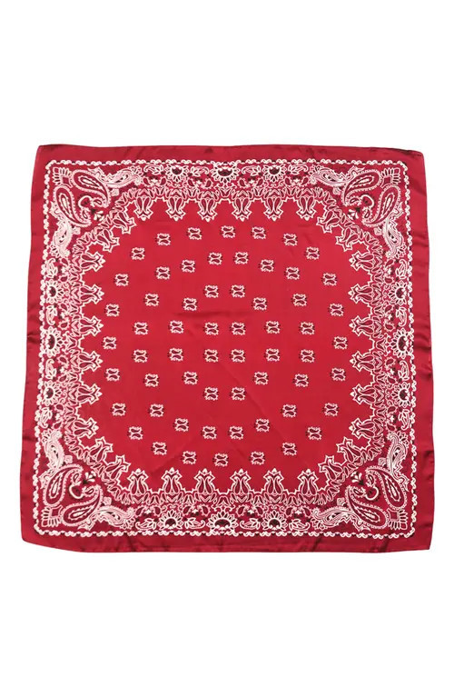 Petit Moments Bandana Print Square Scarf in Red at Nordstrom | Nordstrom