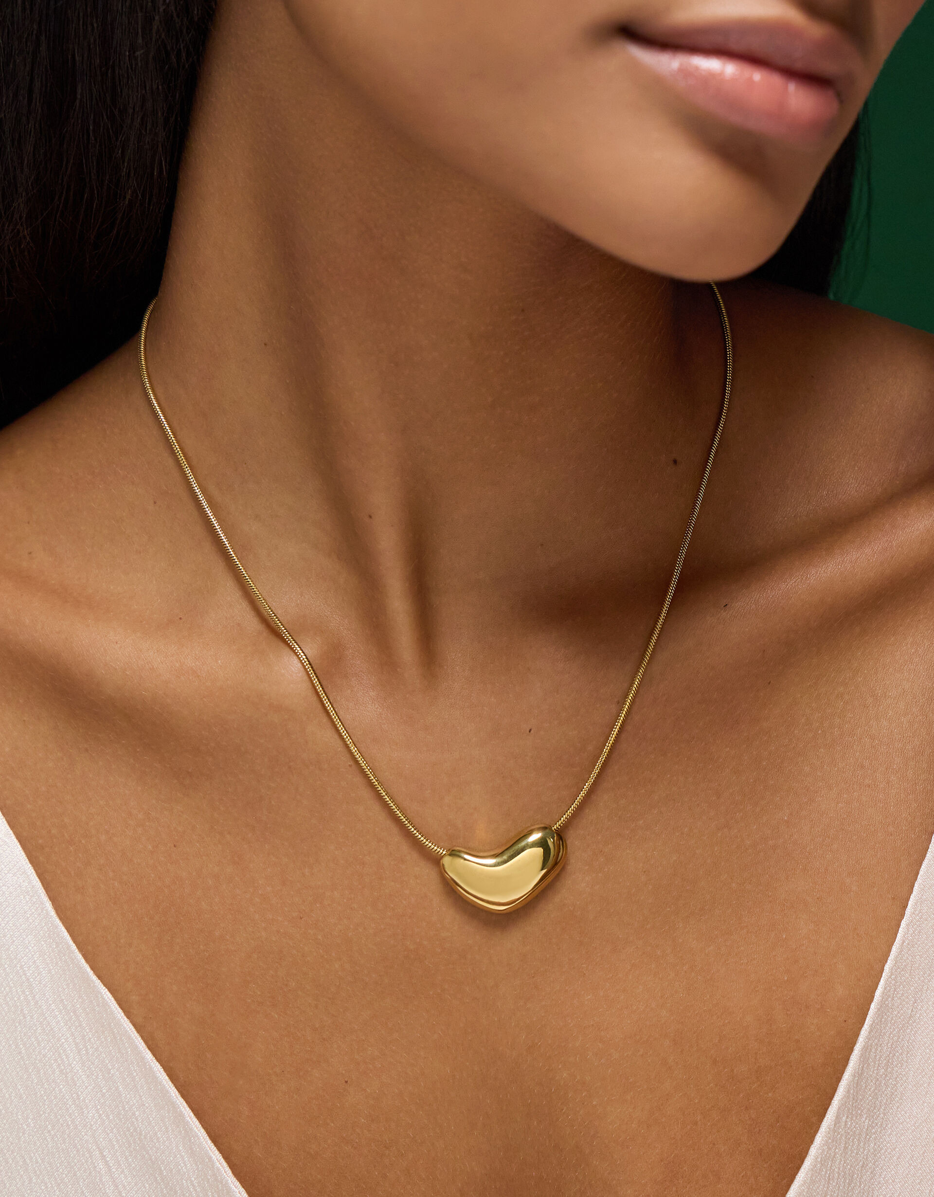 Stainless Steel Molten Pendant Necklace | Accessorize (Global)