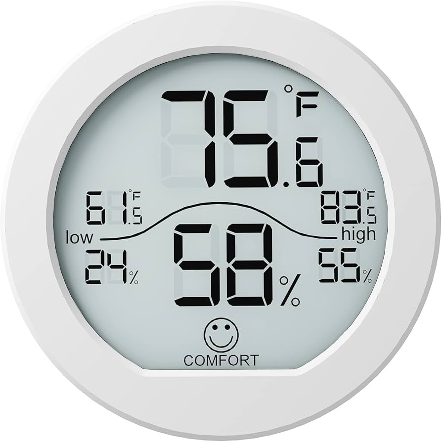 SECRUI Digital Hygrometer Thermometer for Room Temperature Humidity Meter Indoor Thermometer Accu... | Amazon (US)