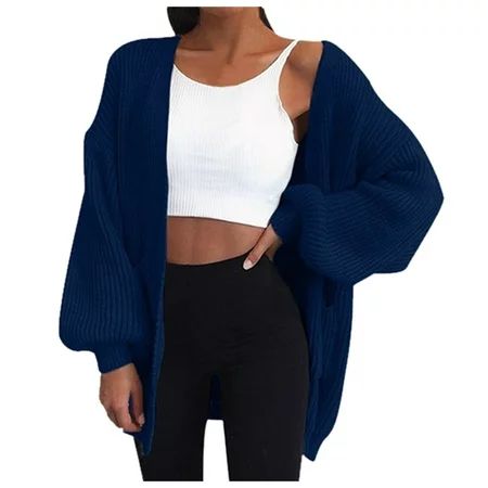 Jackets For Women Coat Outwear Womens Cardigan Fashion Hoodie Hooded Knit Top Womens Thick Sweater B | Walmart (US)