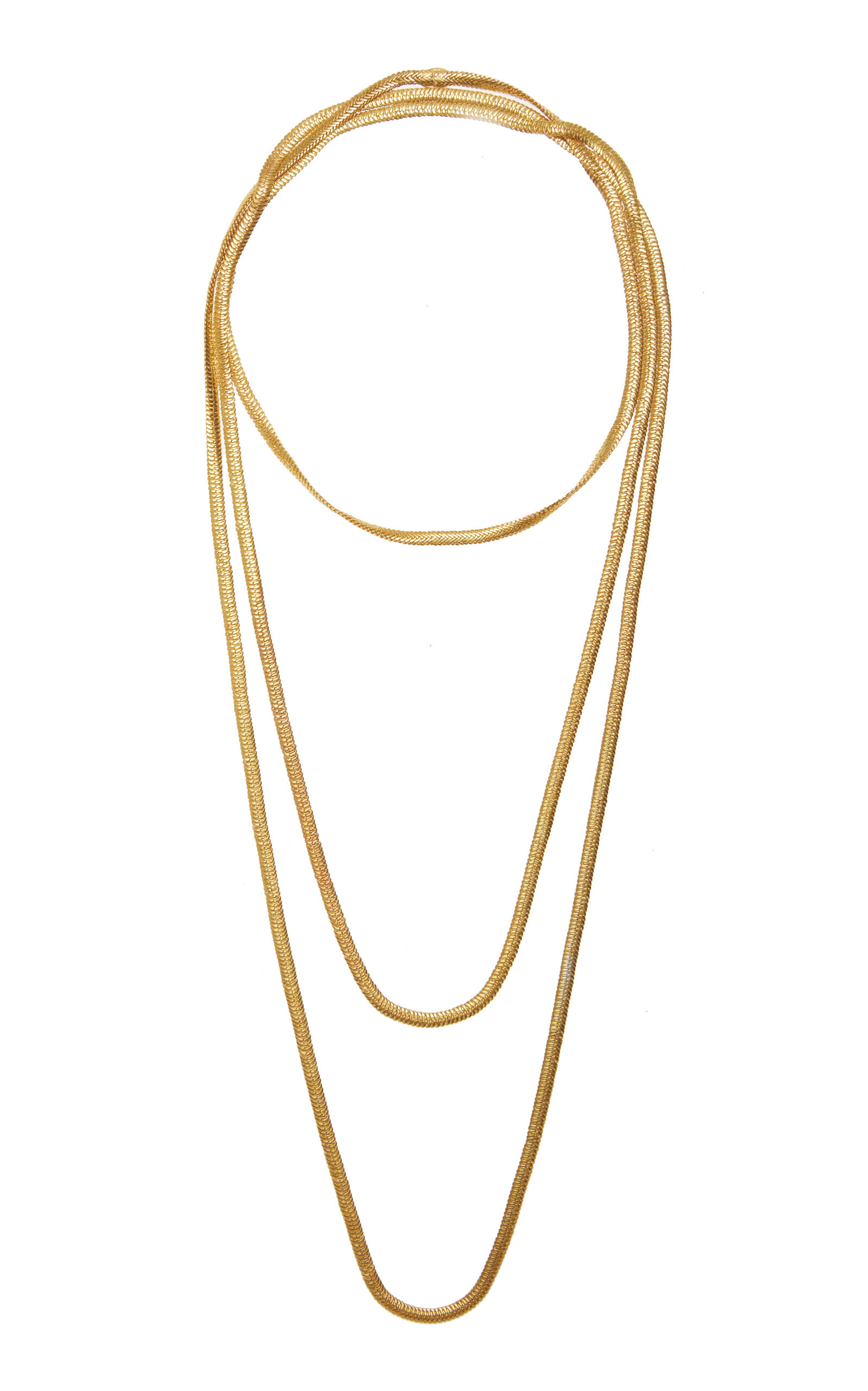 Snake 22K Gold-Plated Necklace | Moda Operandi (Global)