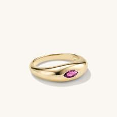 Candy Dome Marquise Ring Rhodolite | Mejuri (Global)
