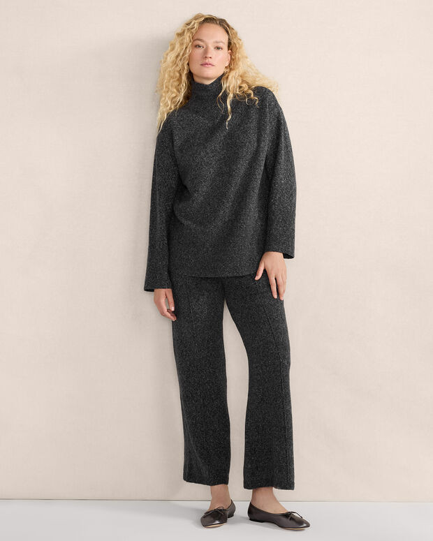 Organic Cotton Crossover Turtleneck Sweater | Talbots