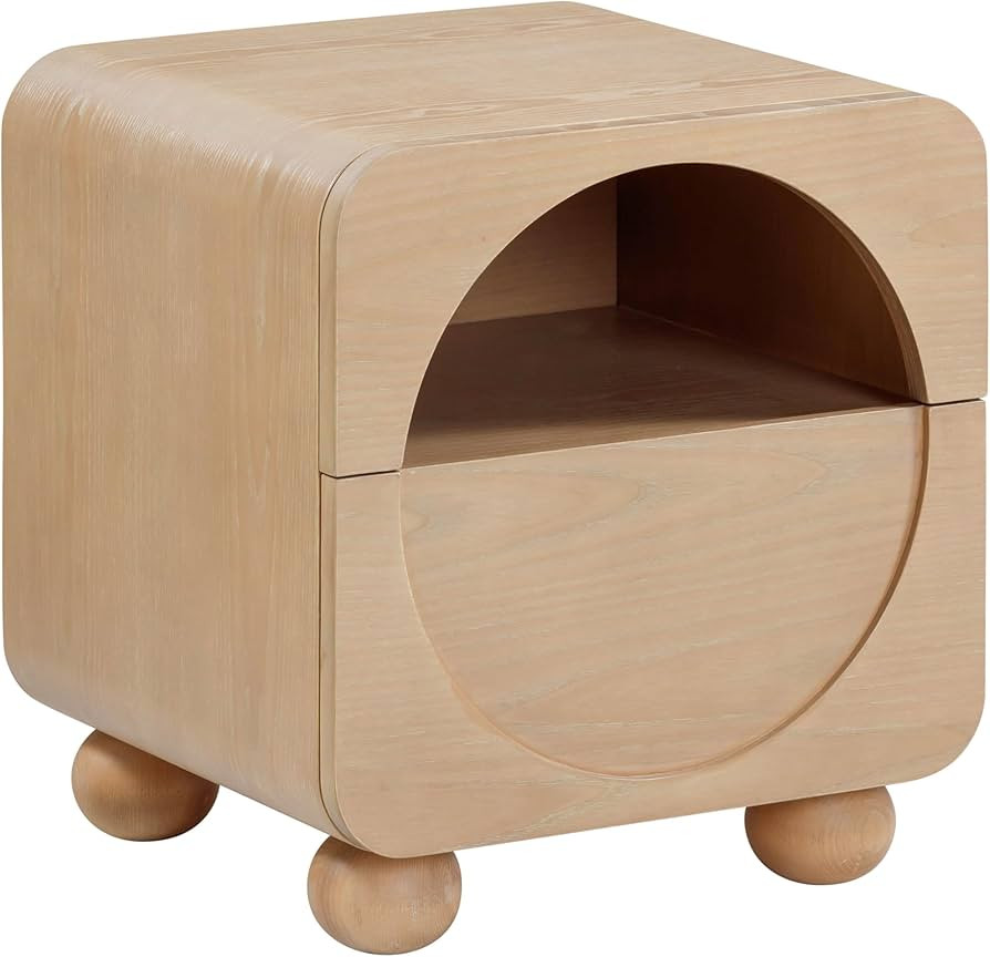 Tov Furniture Moonrise Natural Ash Nightstand | Amazon (US)