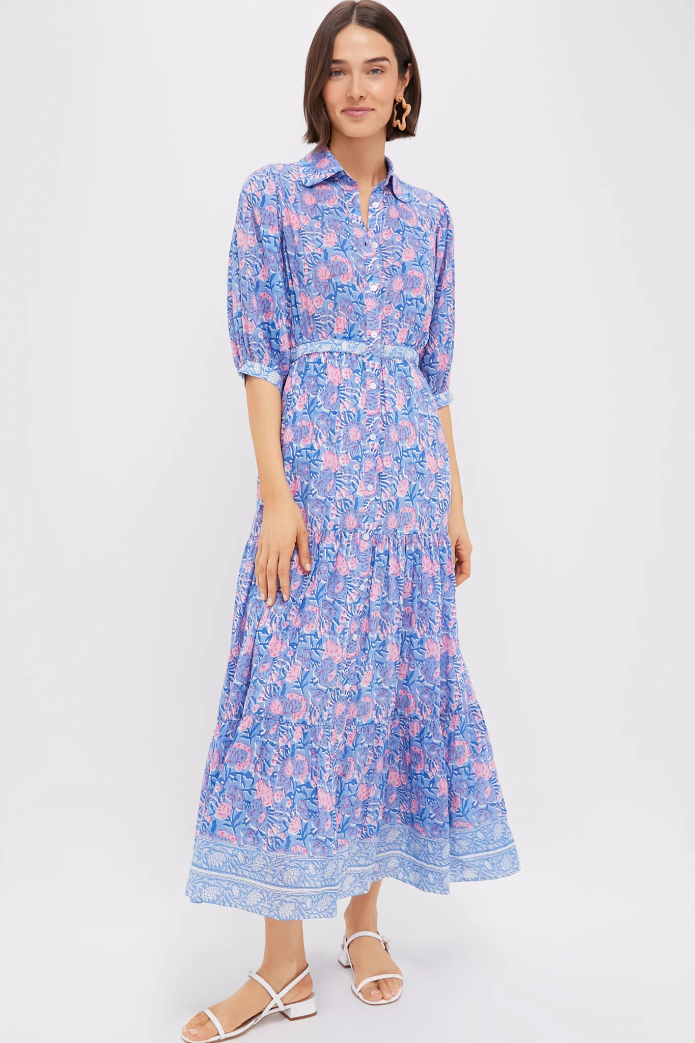 Blue Pink Printed Blair Maxi Dress | Tuckernuck (US)