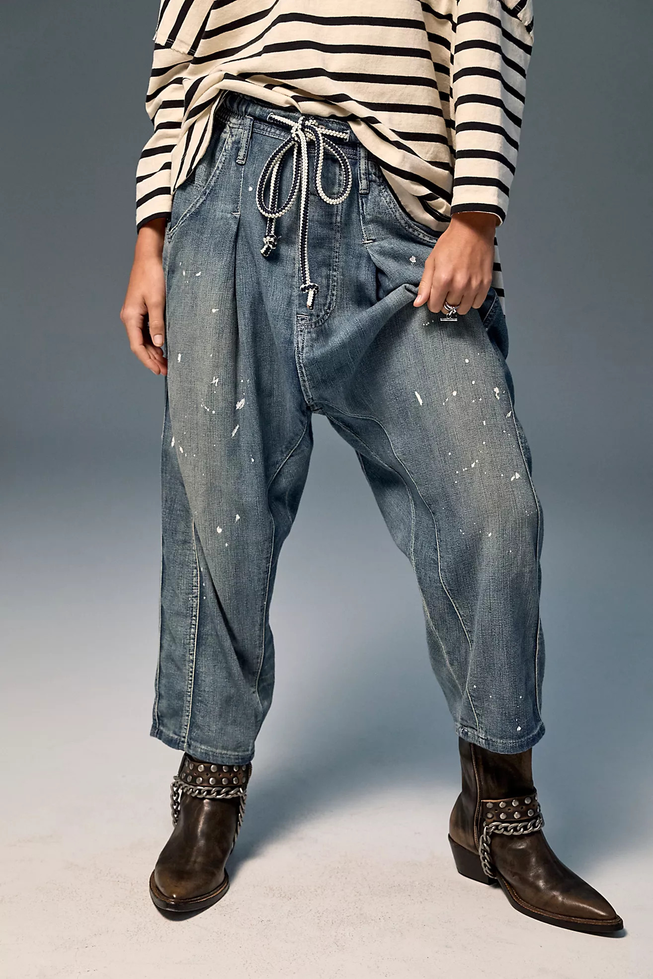 We The Free Fall For You Linen Harem Jeans | Free People (Global - UK&FR Excluded)