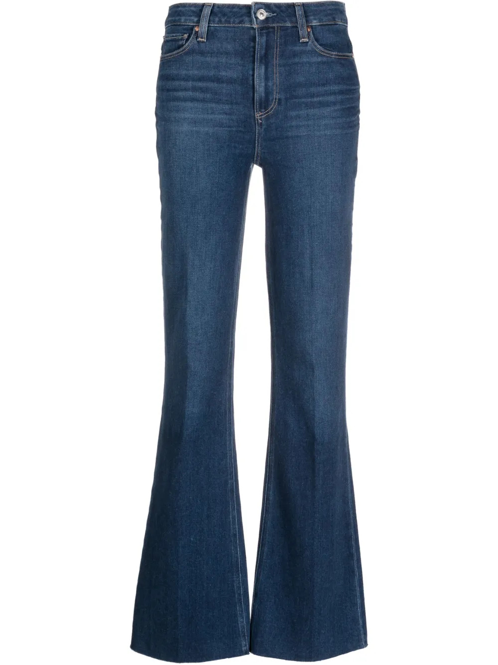 PAIGE mid-rise Flared Jeans - Farfetch | Farfetch Global