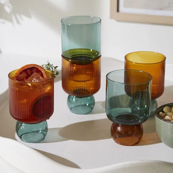 Felix Drinkware Set of 4 | Paynes Gray