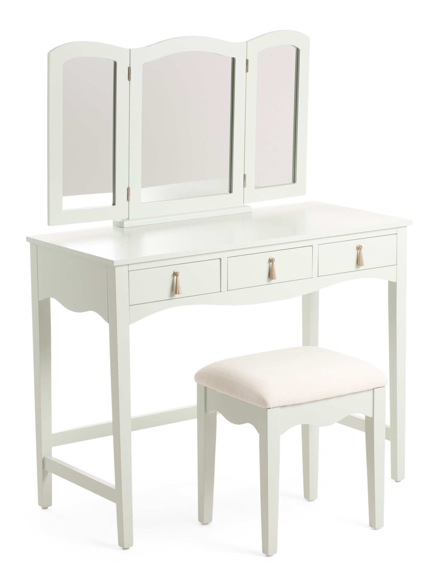 Tassel Vanity Set With Stool And Mirror | Home | Marshalls | Marshalls