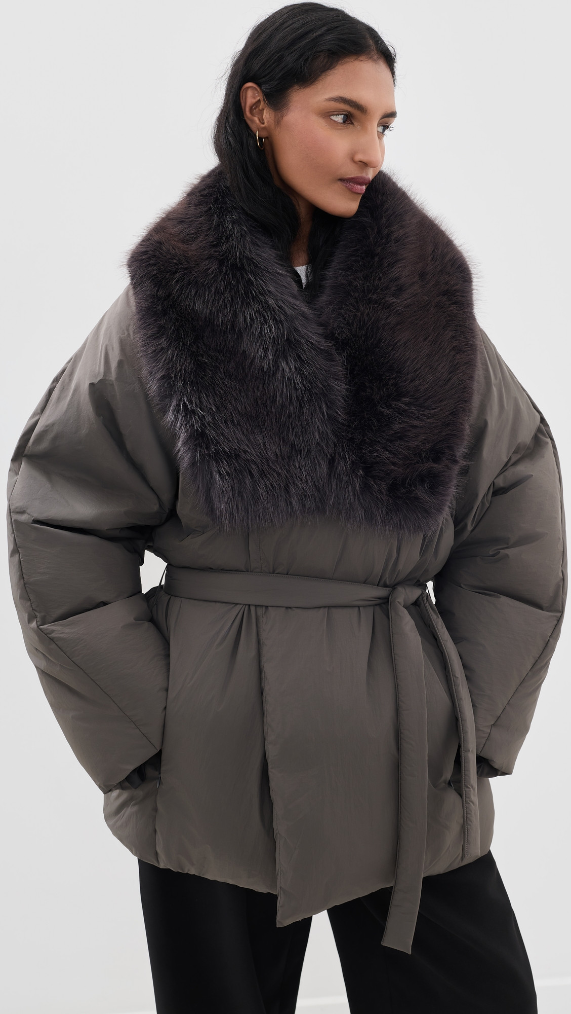 Source Unknown Egizio Puffer Down Jacket Charcoal M/L | Shopbop