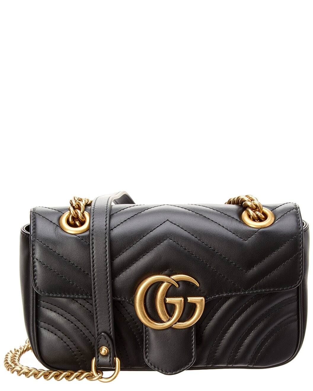 GG Marmont Mini Matelasse Leather Shoulder Bag | Gilt & Gilt City
