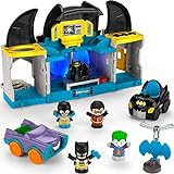 ​Little People DC Super Friends Deluxe Batcave, Batman playset with Lights and Sounds Plus 4 Ch... | Amazon (US)