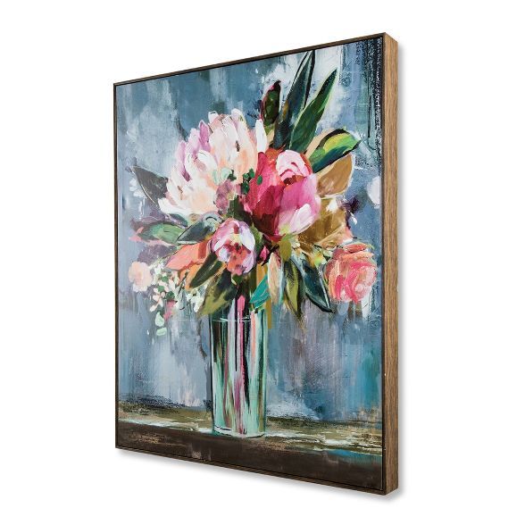 36"x30" Floral Still Life Framed Wall Canvas - Opalhouse™ | Target