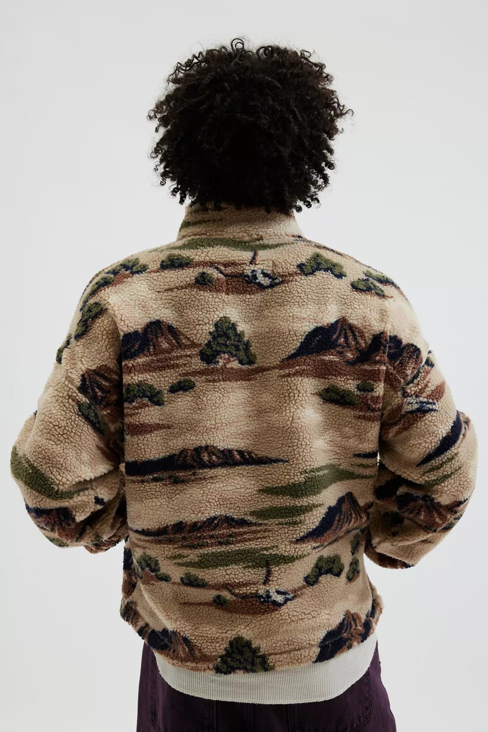 BDG Scotty Printed Fleece Half-Zip Mock Neck Sweatshirt | Urban Outfitters (US and RoW)