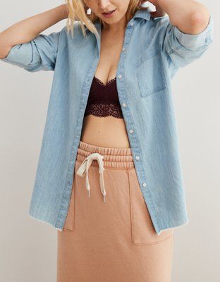 Aerie Button Down Shirt | American Eagle Outfitters (US & CA)
