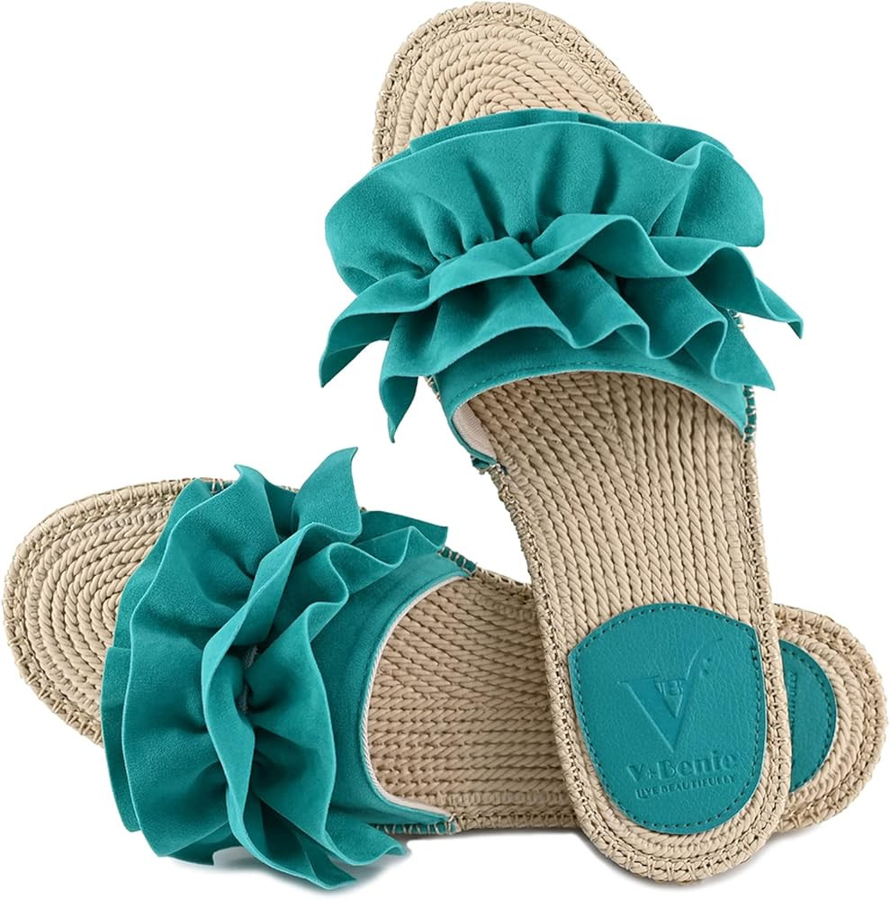 V+BENIE House Slipper Indoor Outdoor Womens Espadrille Sandal | Amazon (US)