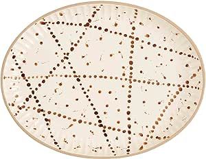 Mud Pie Splatter Stoneware Platter, 12" x 15 1/2" Brown | Amazon (US)