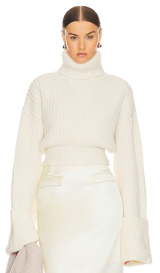 Esti Turtleneck Sweater in Ivory | Revolve Clothing (Global)