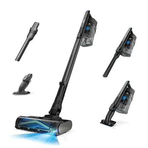 Shark PowerPro Reveal Plus Cordless Vacuum, FloorDetect & Dirt-Reveal Technology, HEPA Filter, Carpet & Hard Floor, Rechargeable, Charcoal, IZ376H | Amazon (US)