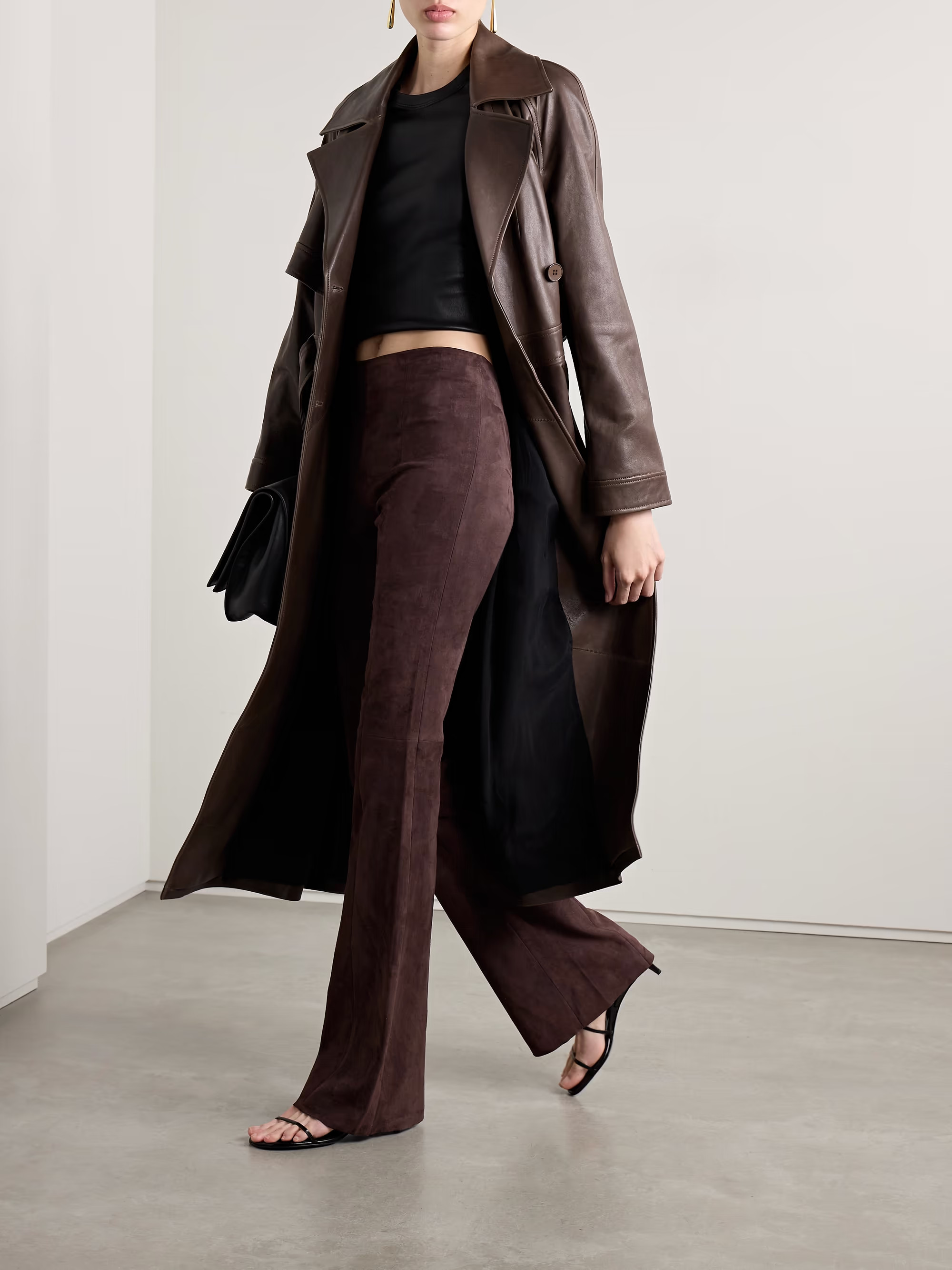 Gégé suede flared pants | NET-A-PORTER (UK & EU)