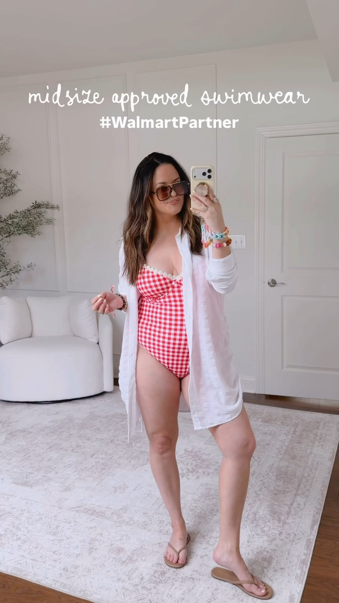 @walmartstyle #WalmartPartner #WalmartStyle obsessed with these affordable swimwear pieces from walmart! 

Wearing a large in the swim and an XL in the coverups

#LTKmomlife #LTKMidsize #LTKSwim