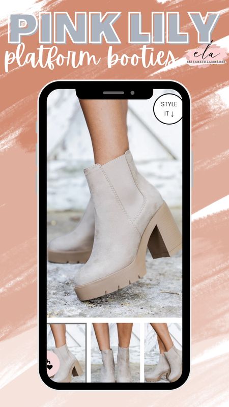 just grabbed these cute booties for fall since the target ones were sold out :( 
but these are just as cute and not too pricey ! 
i also use KP20 at checkout for 20% off - i do not have a code…. yet  lol

#pinklily #booties #fall #platform #october #suede #nude #fallstaple #staple

#LTKHoliday #LTKstyletip #LTKSeasonal