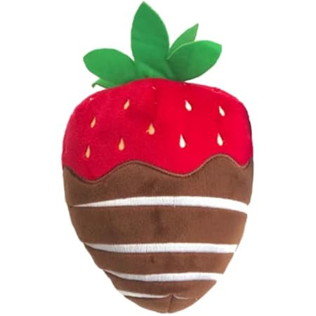 Lulubelles Power Plush | Chocolate Covered Strawberry (Small) | Valentine's Day Dog Toy with Squeake | Amazon (US)