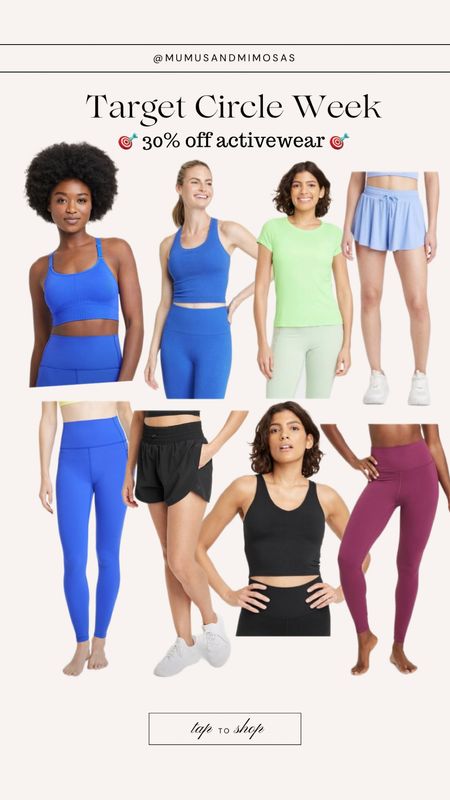 Target circle week
30% off joy lab and all in motion activewear 
Running shorts, leggings, sports bras 

#LTKxTarget #LTKfitness #LTKsalealert