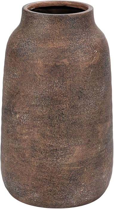 Briful Tall Rustic Ceramic Vase 9.6” – Vintage Distressed Pottery Flower Vase with Antique Wh... | Amazon (US)