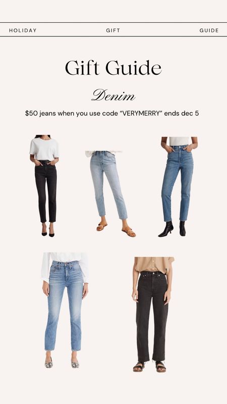 Jeans are $50 with code VERYMERRY. Offer ends dec 5! 

#LTKunder100 #LTKsalealert #LTKGiftGuide