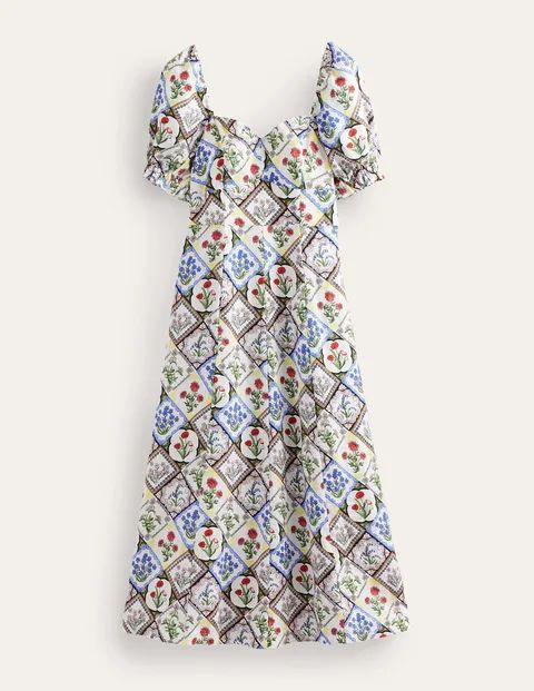 Sweetheart Linen Midi Dress | Boden (UK & IE)