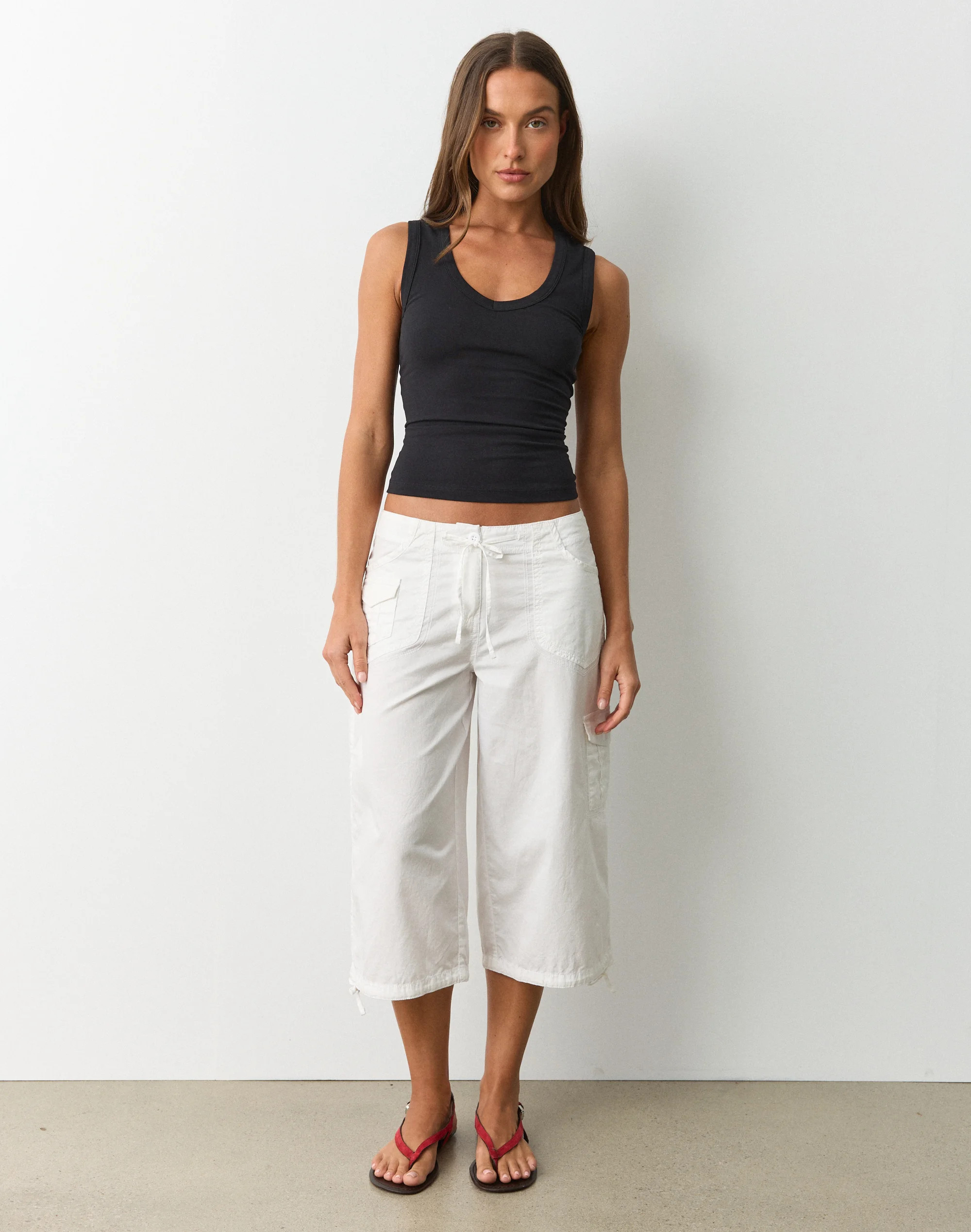 Cotton Cargo Capri Pant | Glassons (Australia)