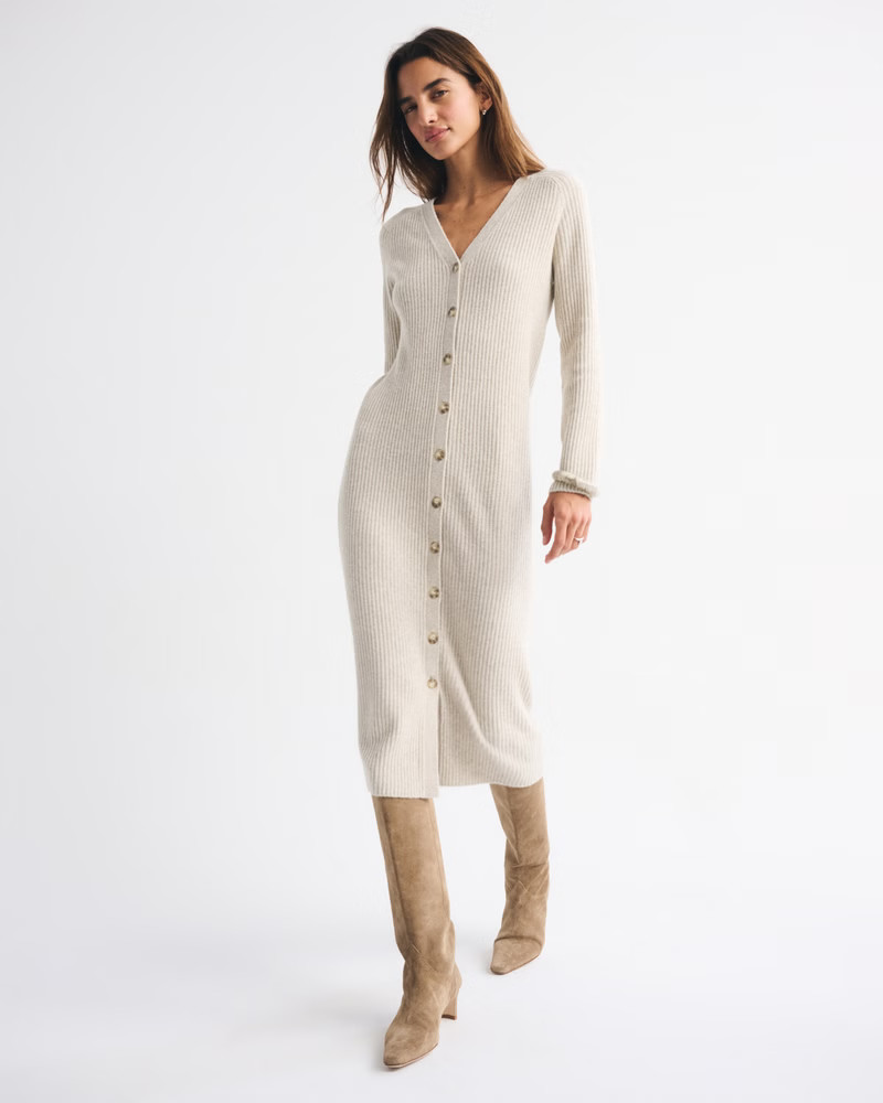 Duster Maxi Sweater Dress | Abercrombie & Fitch (US)