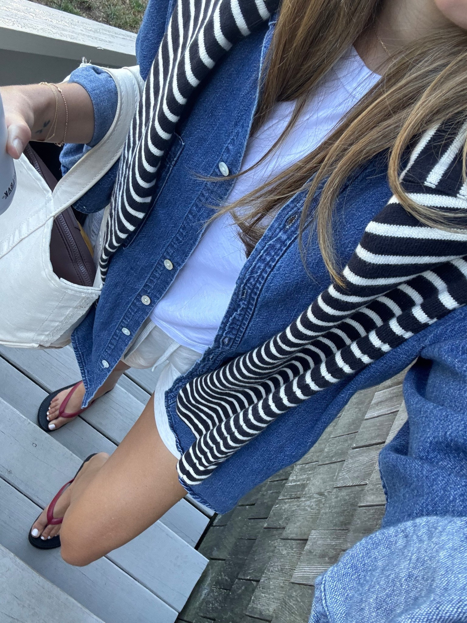 Tee - I sized up to medium
Denim shirt - I sized up to a large for an oversized fit
Striped shirt - TTS in a small
Shorts - TTS in a small


#LTKStyleTip #LTKFindsUnder100 #LTKSeasonal