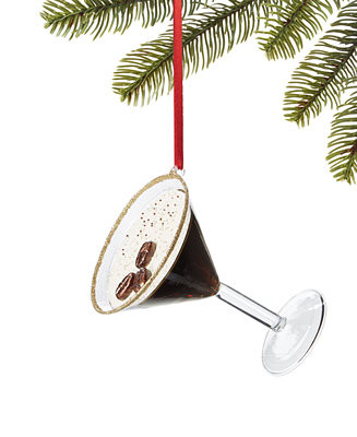 Holiday Lane Foodie Martini Glass Ornament, Created for Macy's - Macy's | Macy's