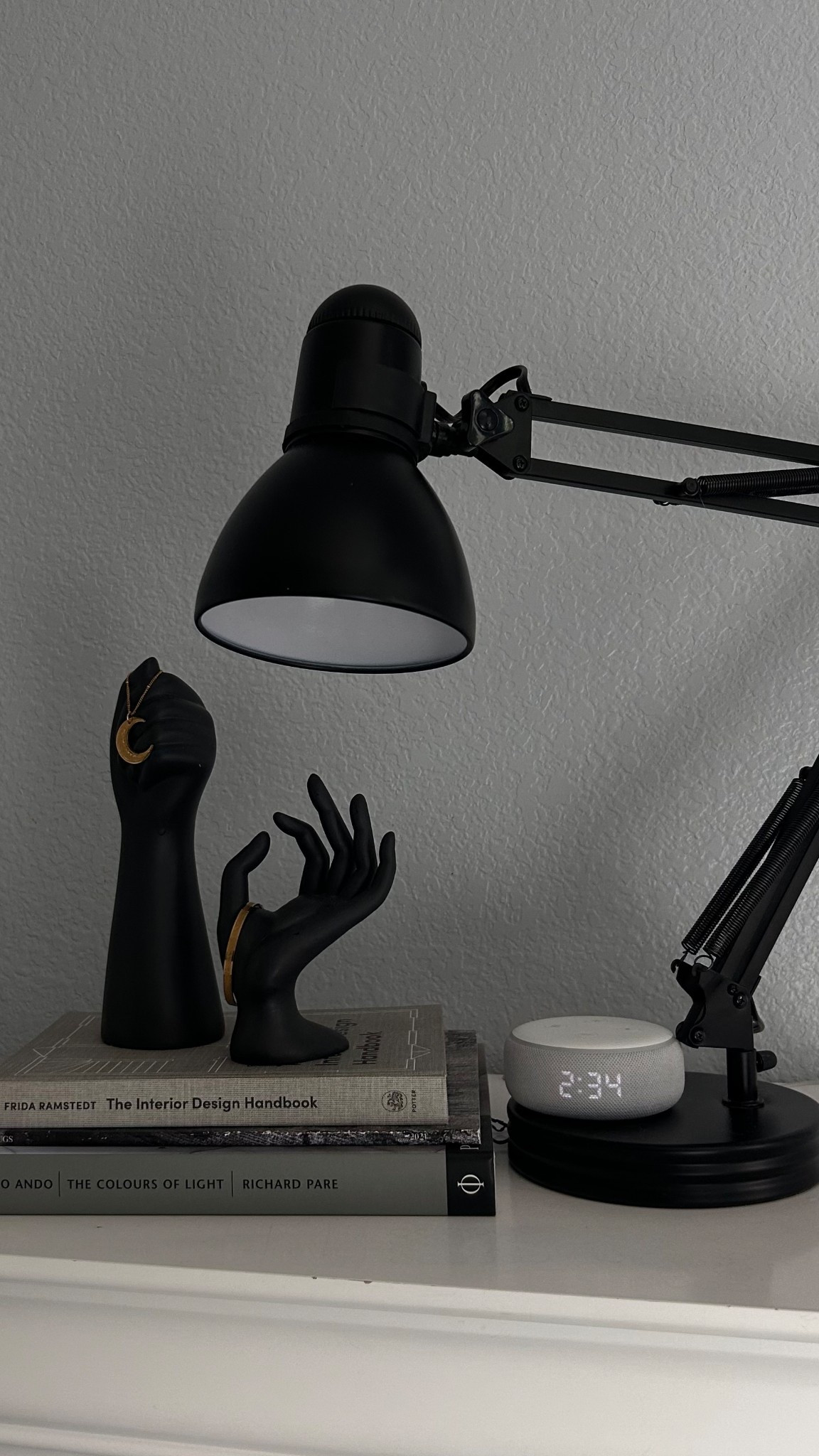 Industrial style lamp + Decorative book