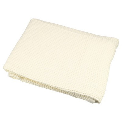 Unique Bargains Waffle Weave Pattern Soft Absorbent Cotton Bath Towel Classic Design Beige 55.12''x27.56'' for Bathroom Shower 1Pc | Target