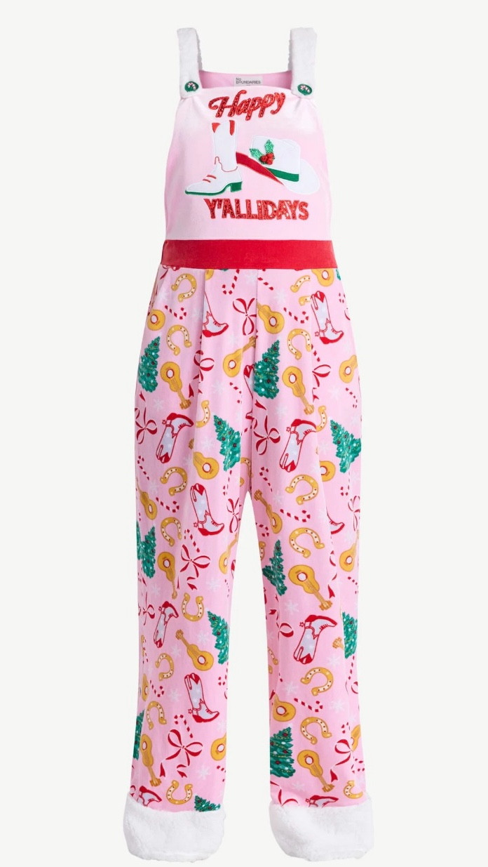 Western inspired holiday Christmas Pj’s jumpsuit  Proof that Christmas spirit and Texas pride can, in fact, be worn.



#LTKSeasonal #LTKParties #LTKHoliday