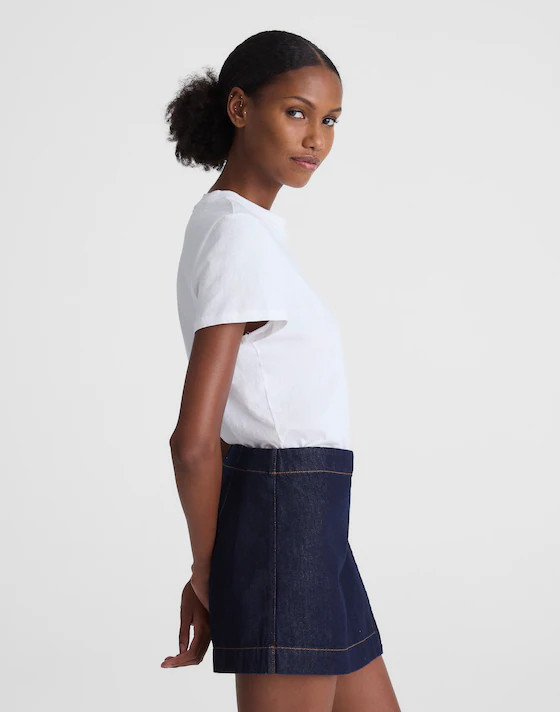 Denim Wrap Mini Skort | Madewell