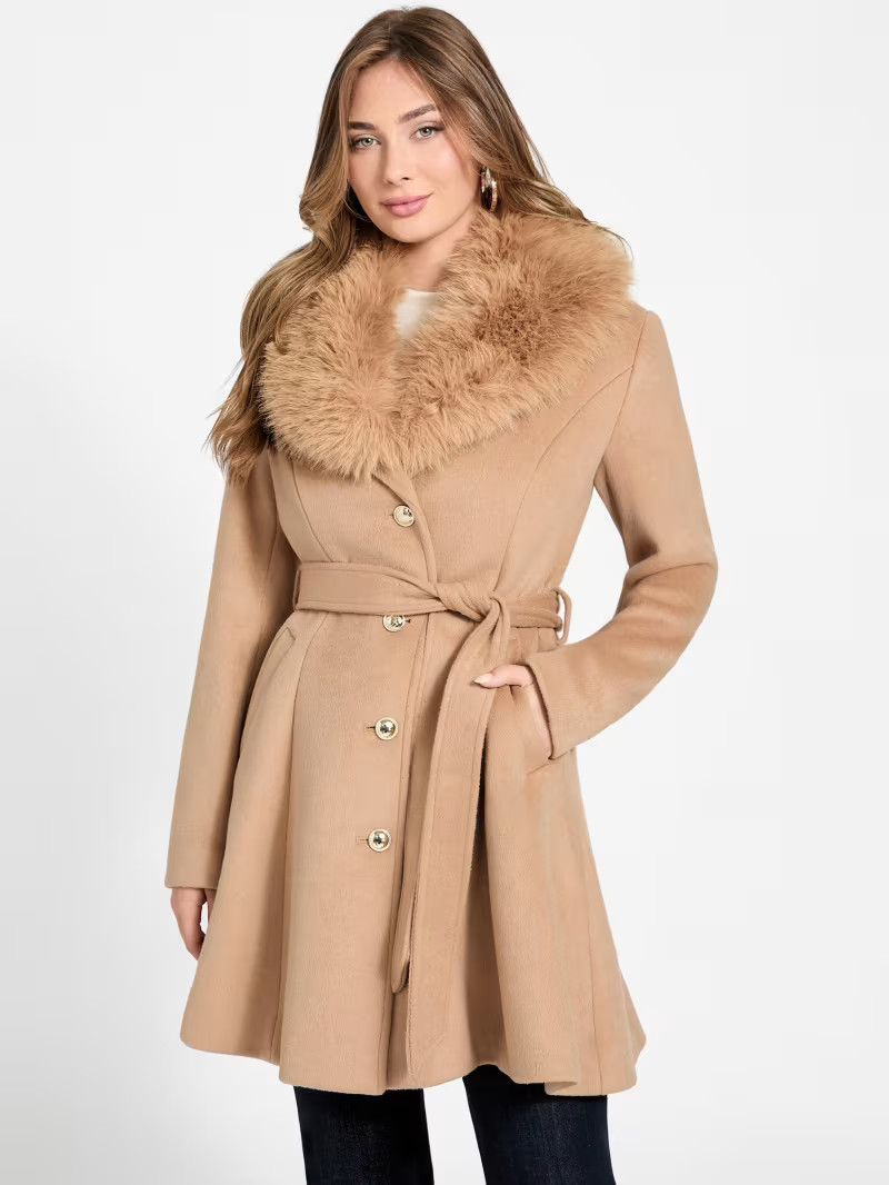 Eve Belted Coat | GUESS® Official Website | Guess (US)