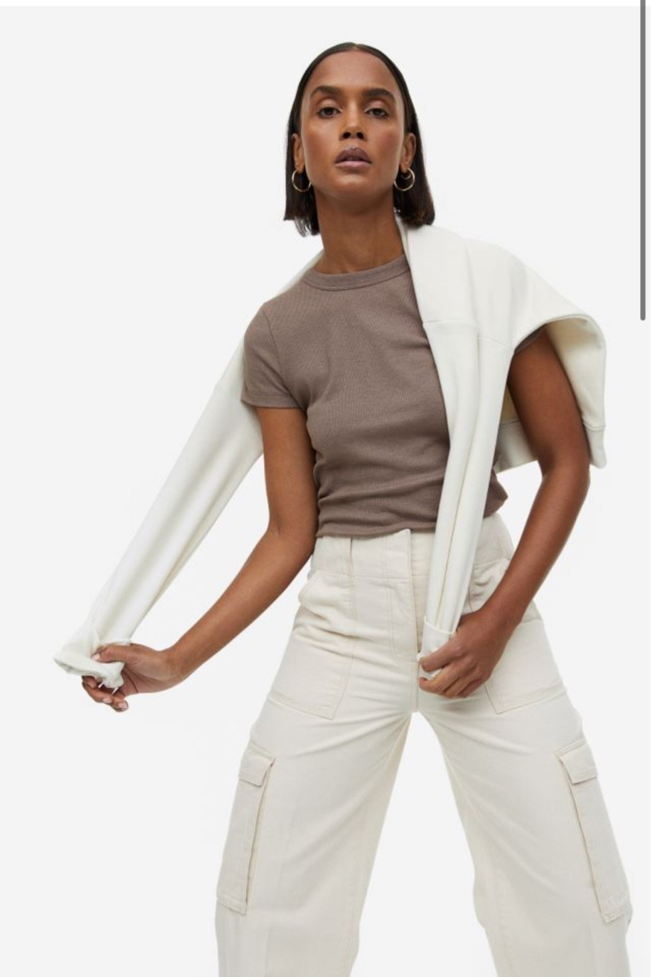 H&M ribbed t shirt 

#LTKstyletip #LTKSeasonal #LTKunder50