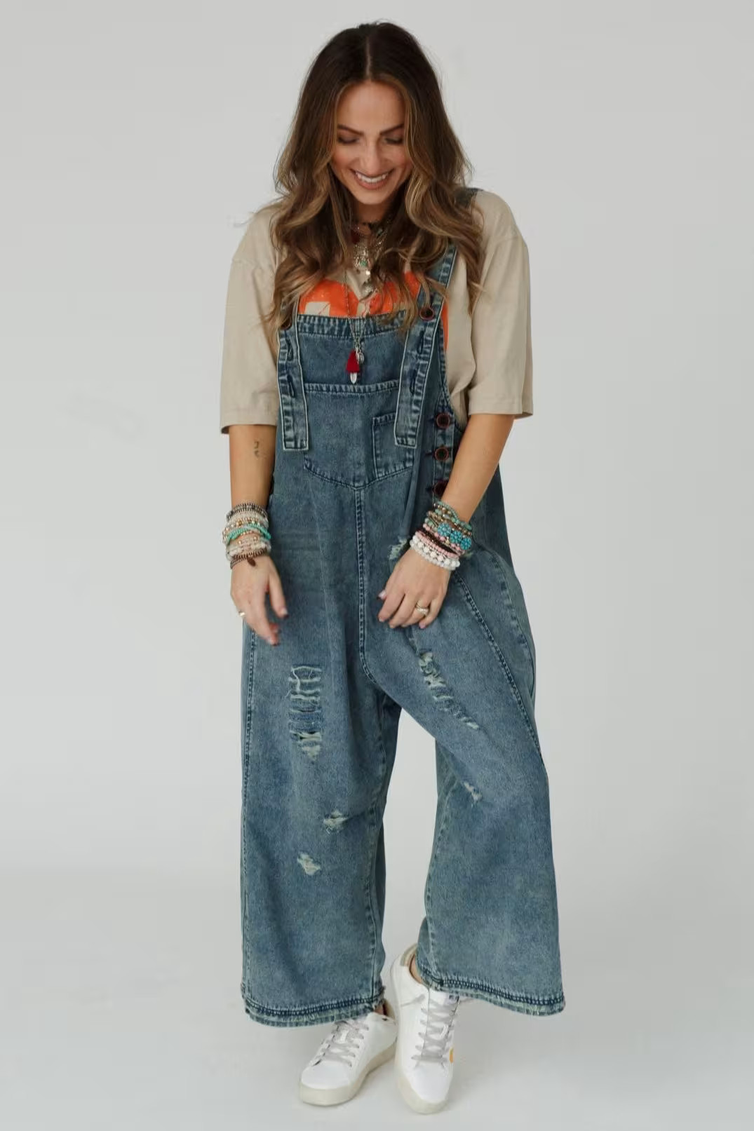 High Hopes Slouchy Denim Overalls — Three Bird Nest | Three Bird Nest