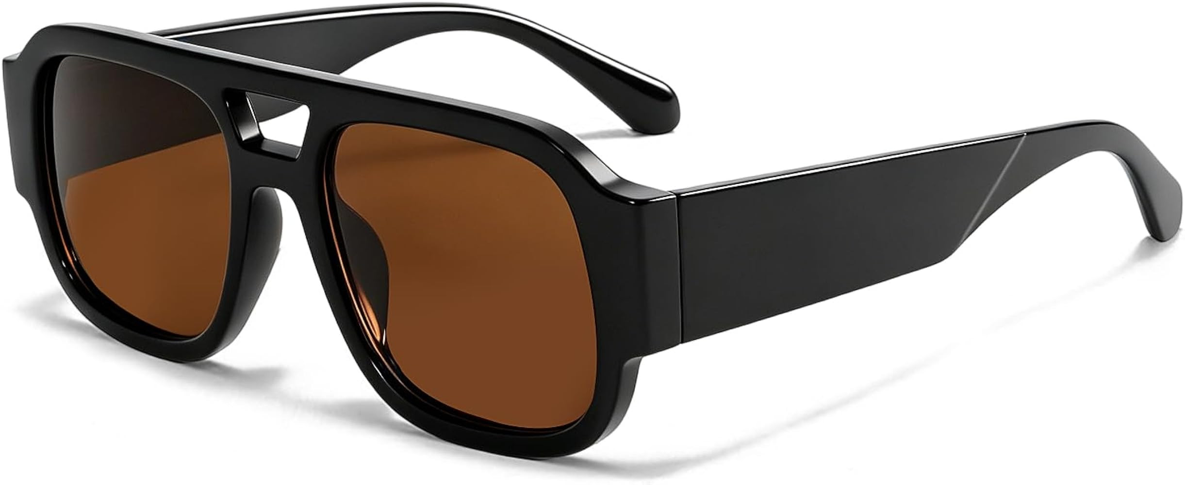 TYA Retro Oversized Aviator Sunglasses for Women Men 2026 Square Double Bridge Trendy Sun Glasses... | Amazon (US)