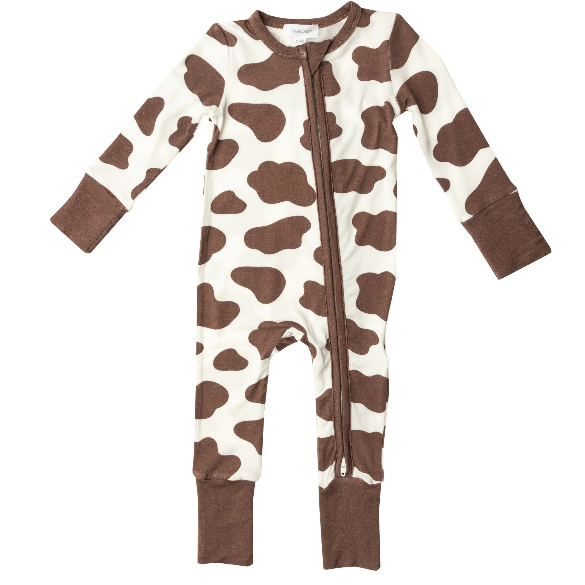 2 Way Zip Romper, Brown Cow | SpearmintLOVE