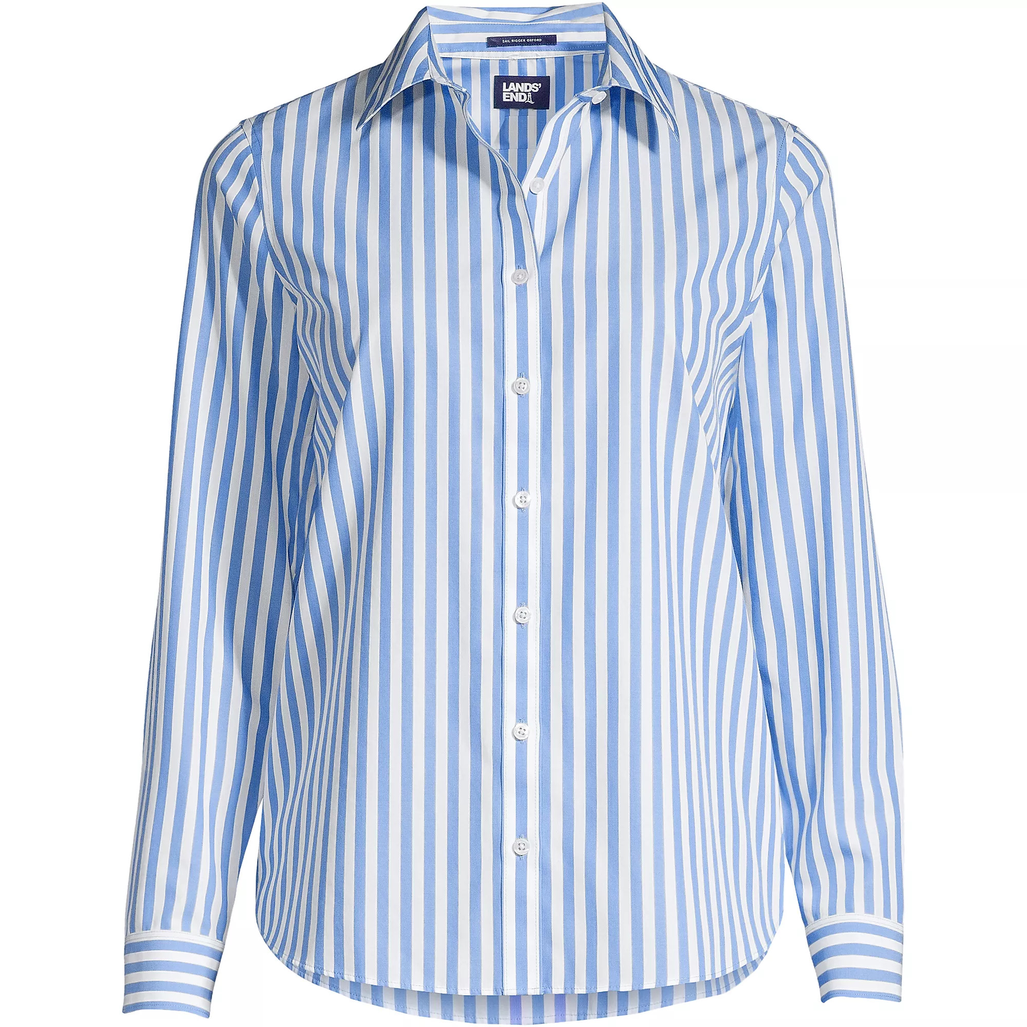 No Iron Button Front Shirt | Lands' End (US)
