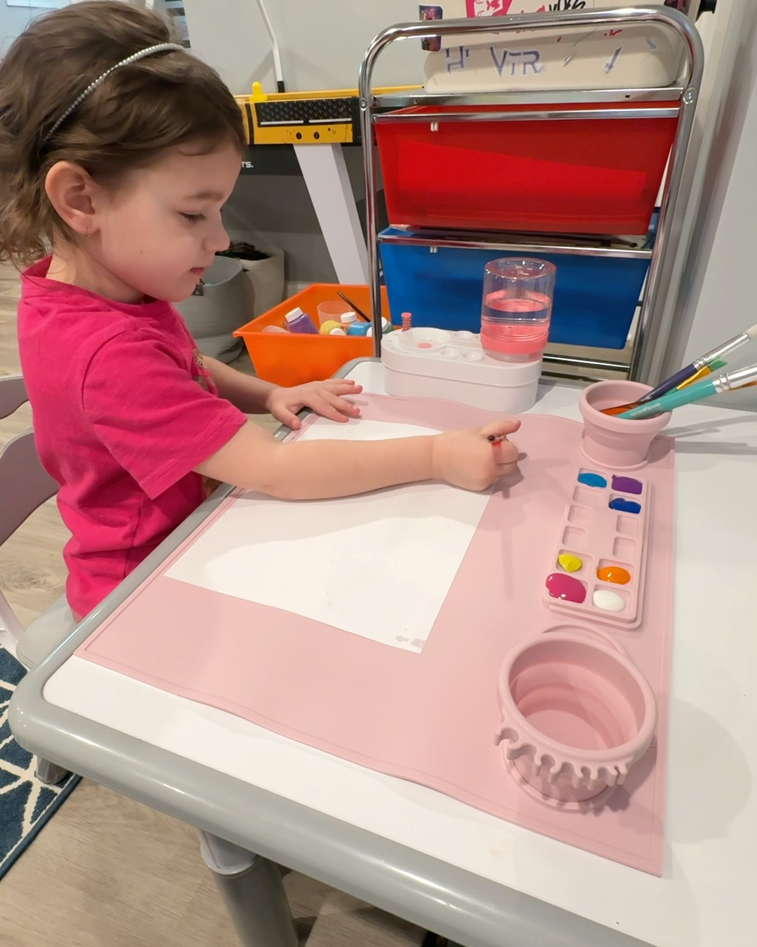 Spring painting station for my daughter 🌸 
This painting mat comes in different colors & has been a staple in our house. 

Shop & share with a mom who would love this idea! 

#LTKdayinmylife #LTKmomlife #LTKKids