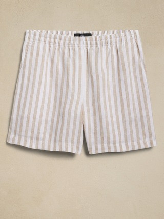 4" Linen Pull-On Short | Banana Republic (US)
