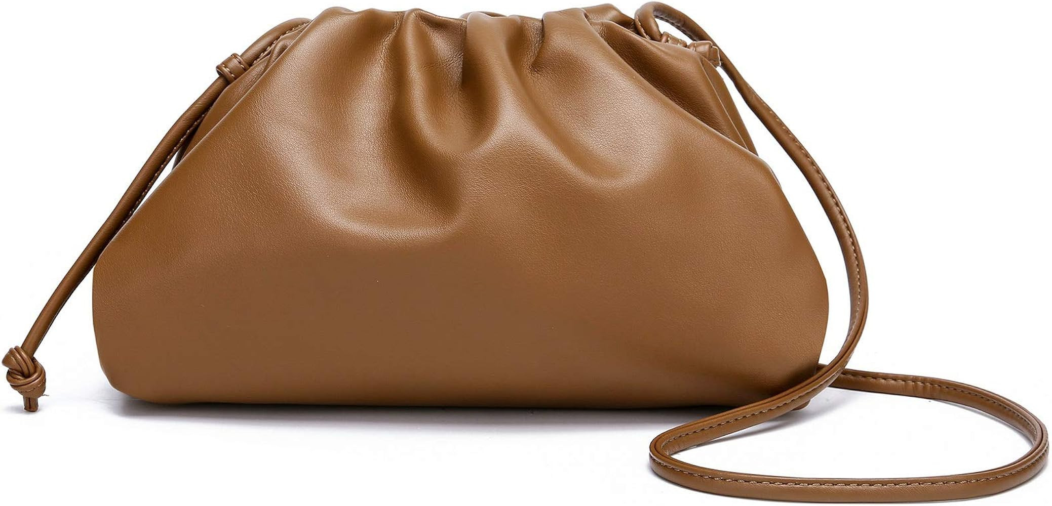 Dumpling Bags for Women Cloud Clutch Purse with Ruched Detail | Amazon (US)